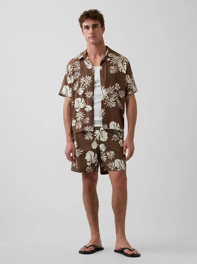 Short de bain ample 6"