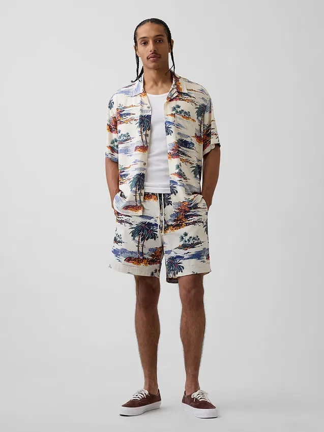 Short de bain ample 6"