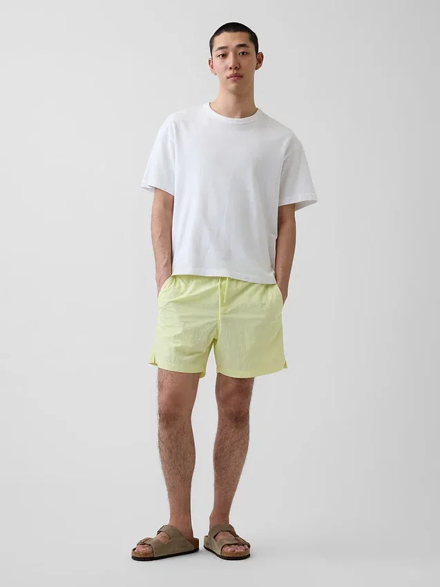 Short de bain ample 6"
