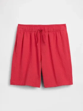 Short de bain en seersucker pour enfant, 5"