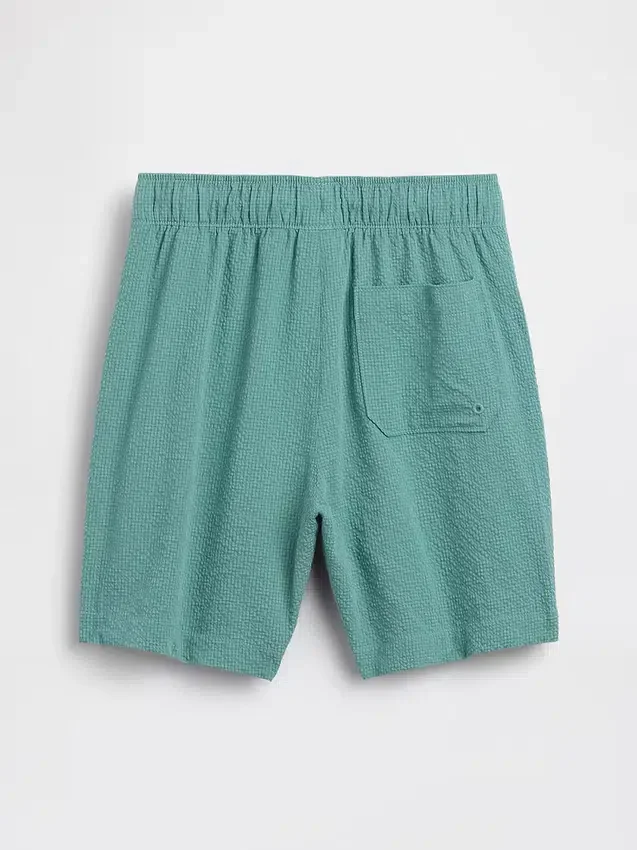 Short de bain en seersucker pour enfant, 5"