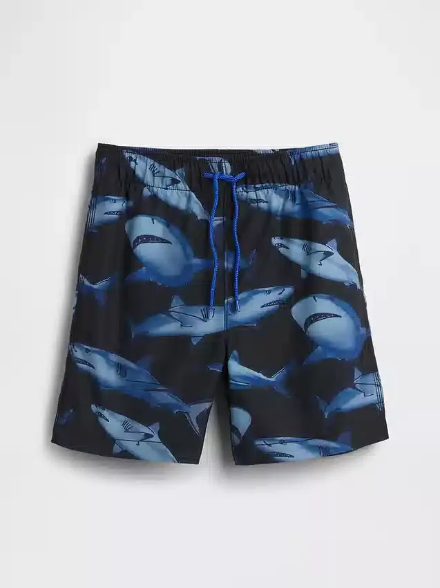 Short de bain recyclé pour enfants, 5"