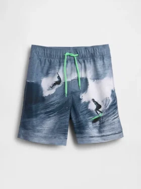 Short de bain recyclé pour enfants, 5"