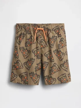 Short de bain recyclé pour enfants, 5"