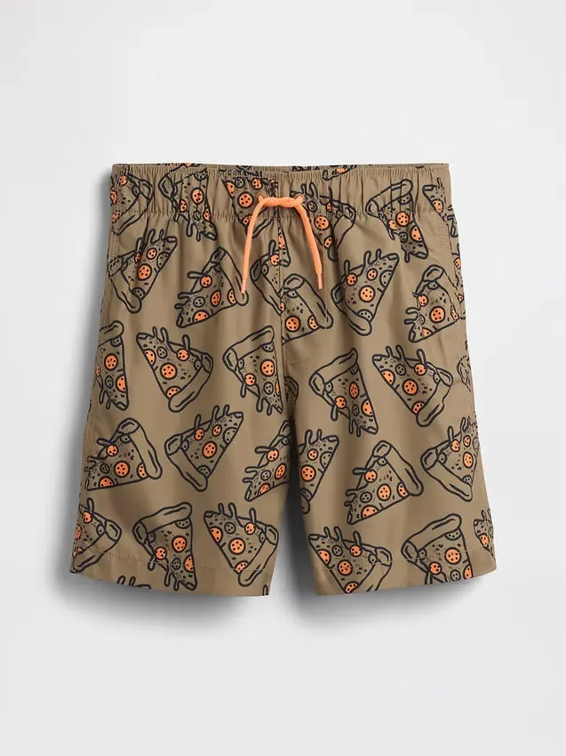 Short de bain recyclé pour enfants, 5"