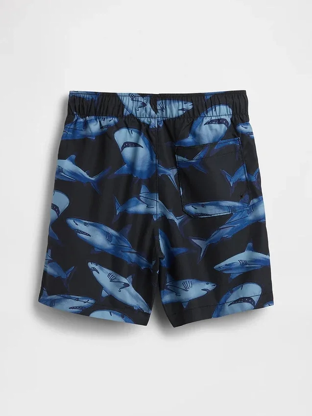 Short de bain recyclé pour enfants, 5"