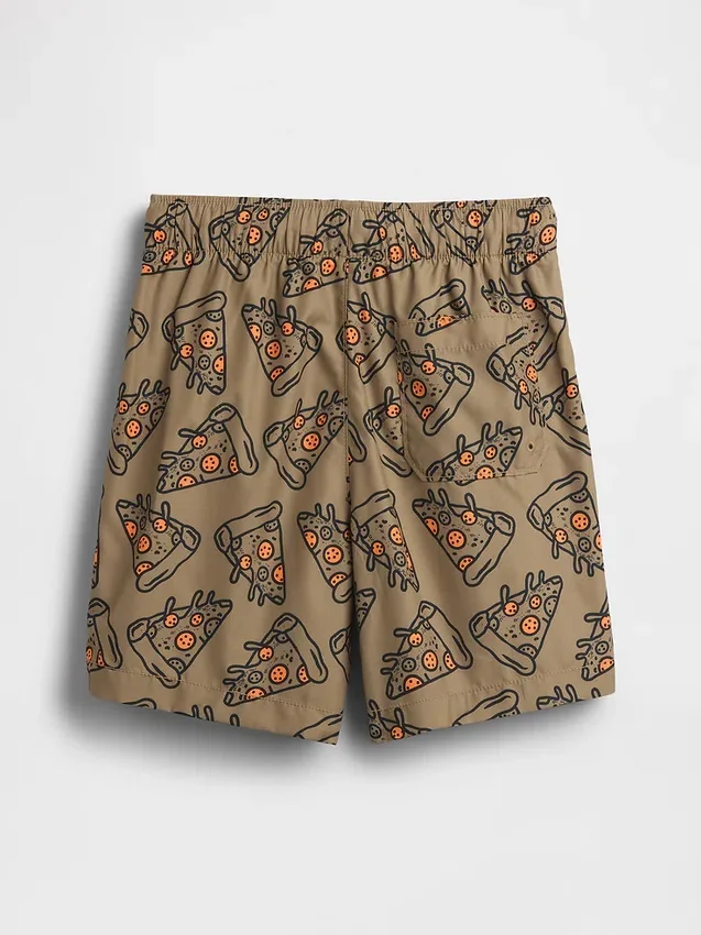 Short de bain recyclé pour enfants, 5"