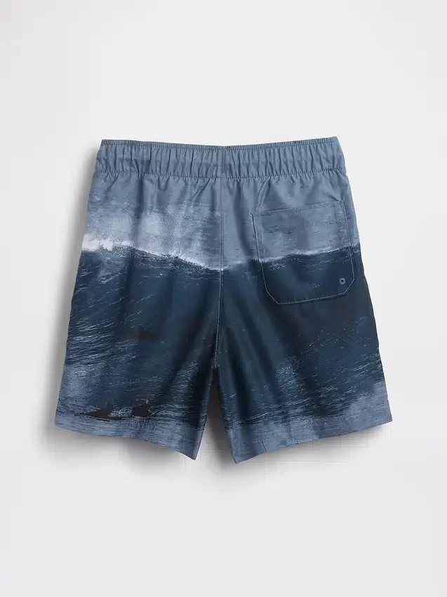 Short de bain recyclé pour enfants, 5"