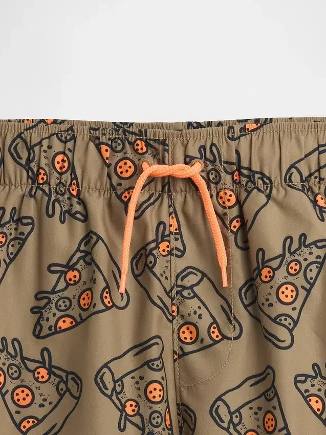 Short de bain recyclé pour enfants, 5"