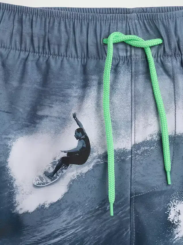 Short de bain recyclé pour enfants, 5"