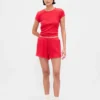 Short de pyjama en maille gaufrée