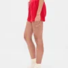 Short de pyjama en maille gaufrée