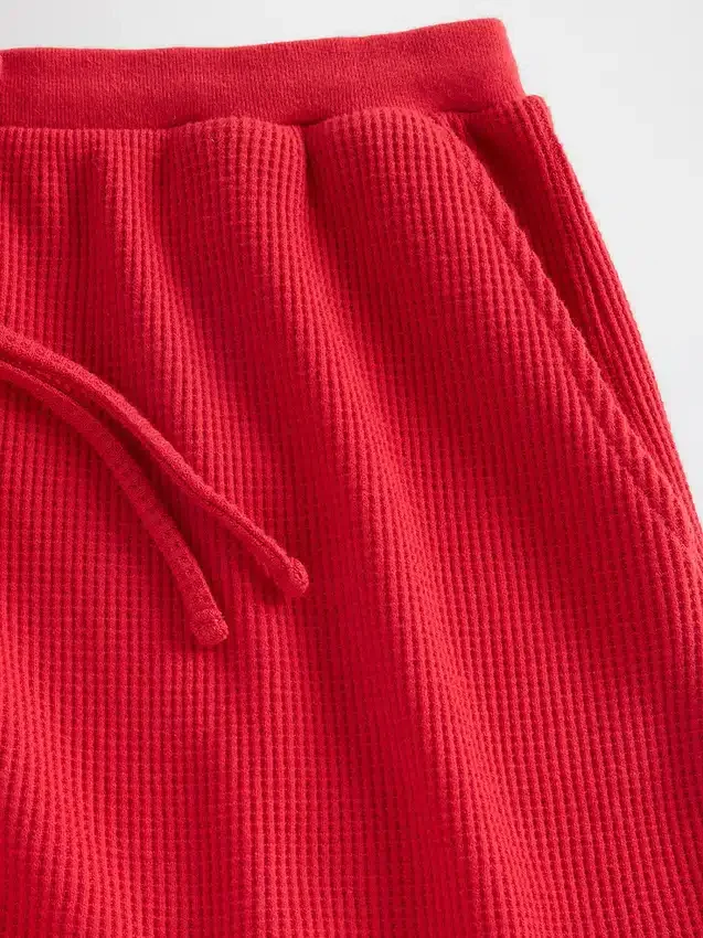 Short de pyjama en maille gaufrée