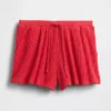 Short de pyjama en maille gaufrée