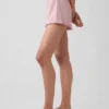 Short de pyjama en maille pointelle à ourlet festonné