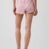 Short de pyjama en maille pointelle à ourlet festonné