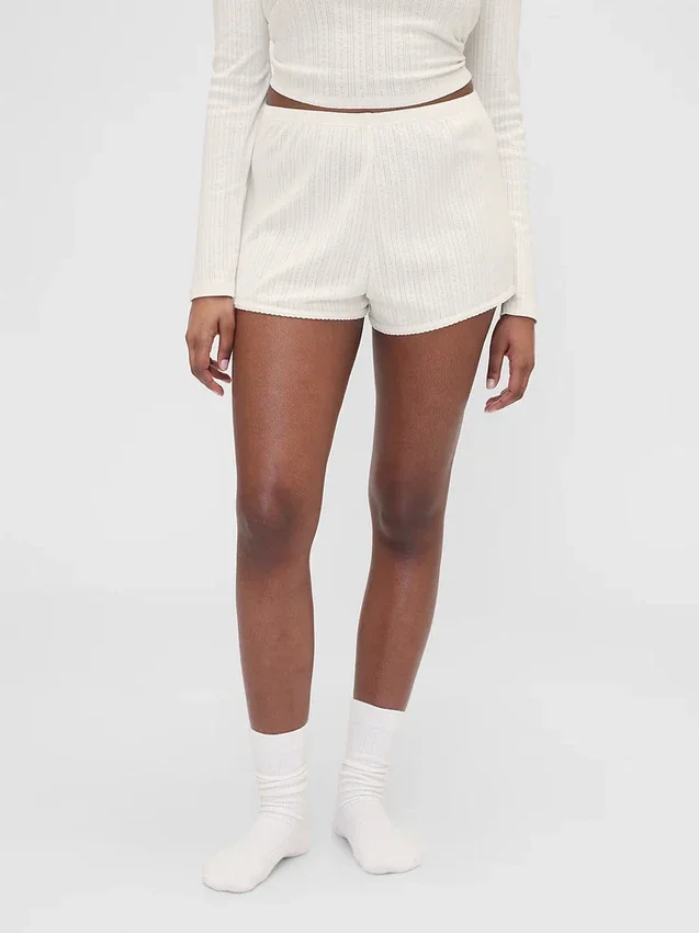 Short de pyjama GAP × Summer Fridays en pointelle