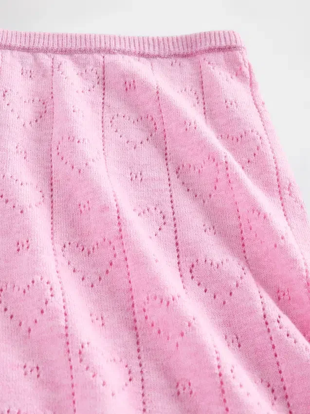 Short de pyjama léger en CashSoft Pointelle à motif de cœurs