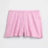 Short de pyjama léger en CashSoft Pointelle à motif de cœurs