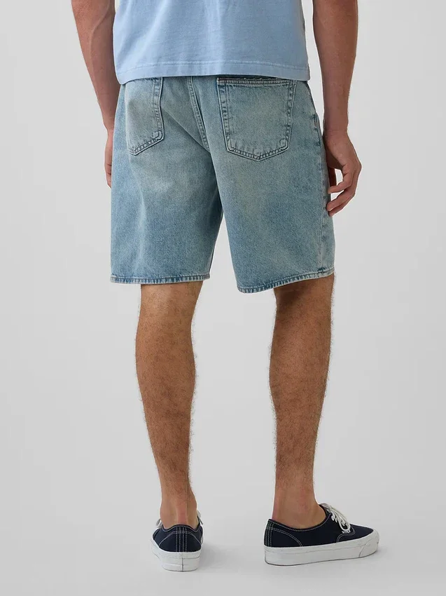 Short en denim ample style années 90