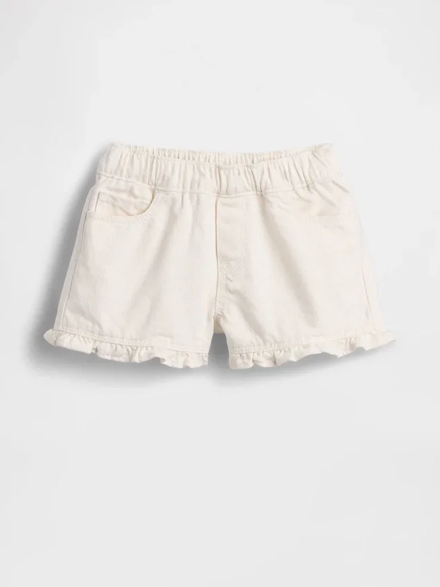 Short en denim à volants et à enfiler pour Bébé & Enfant