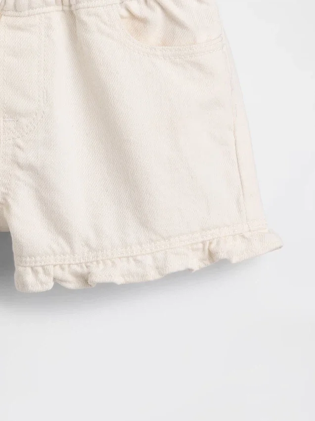 Short en denim à volants et à enfiler pour Bébé & Enfant