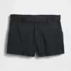 Short kaki à taille mi-haute