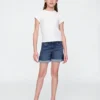 Short midi en denim pour enfant
