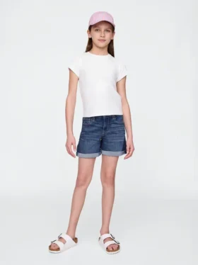 Short midi en denim pour enfant