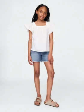 Short midi en denim pour enfant