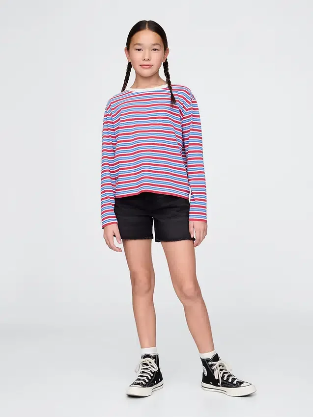 Short midi en denim pour enfant