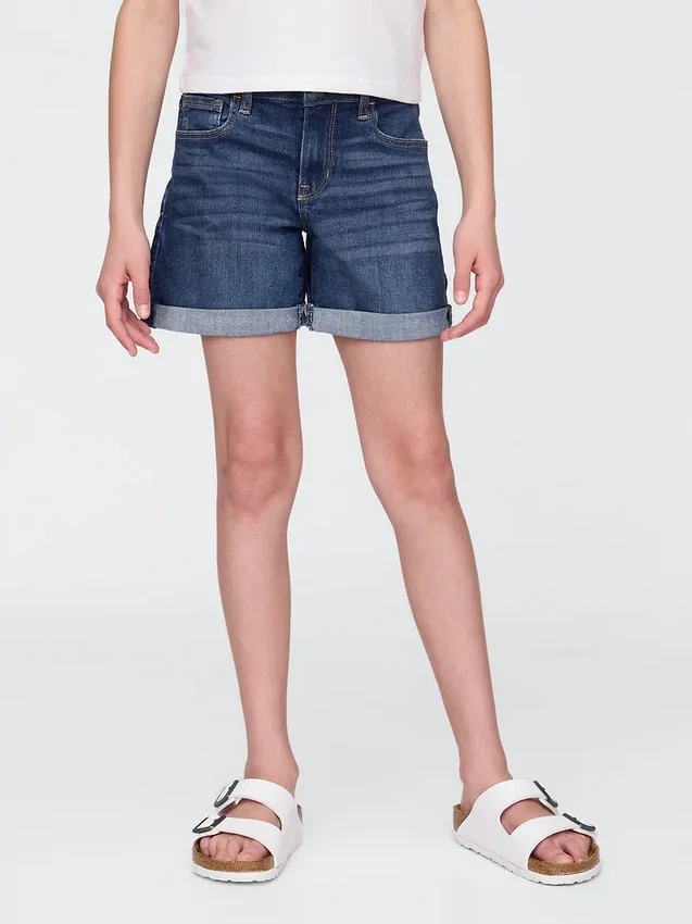 Short midi en denim pour enfant