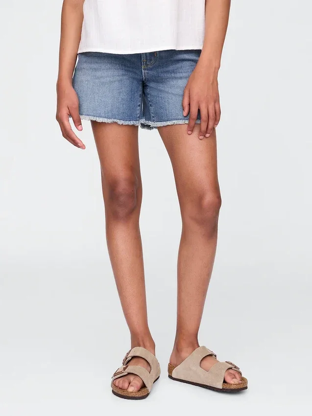 Short midi en denim pour enfant