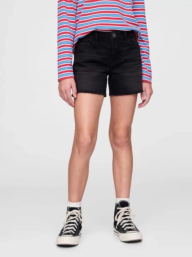 Short midi en denim pour enfant