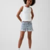 Short midi en denim rayé pour enfant