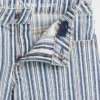 Short midi en denim rayé pour enfant