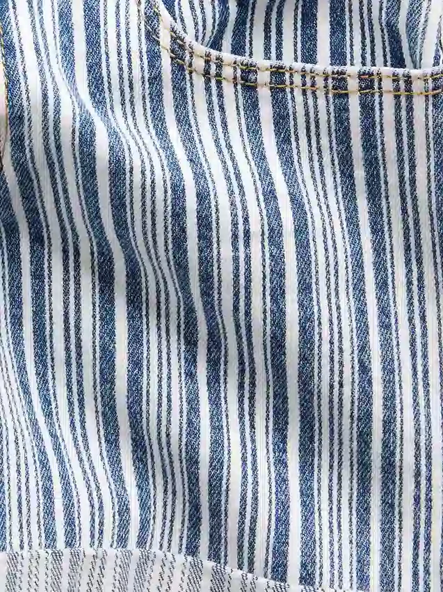 Short midi en denim rayé pour enfant