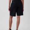 Short-shorts taille basse en mélange de lin, 9"