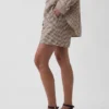 Shorts ample en mélange de lin, 6"