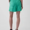 Shorts ample en mélange de lin, 6"