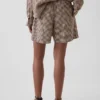 Shorts ample en mélange de lin, 6"