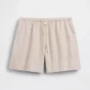 Shorts ample en mélange de lin, 6"