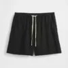 Shorts ample en mélange de lin, 6"