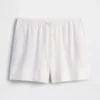 Shorts ample en mélange de lin, 6"