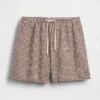 Shorts ample en mélange de lin, 6"