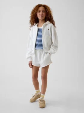 Shorts ample pour enfant en tissu éponge Vintagesoft avec motif dauphin