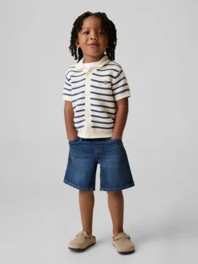 Shorts baggy en denim ultra-doux à enfiler pour Bébé & Enfant