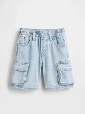Shorts cargo en denim ultra-doux à enfiler pour Bébé & Enfant
