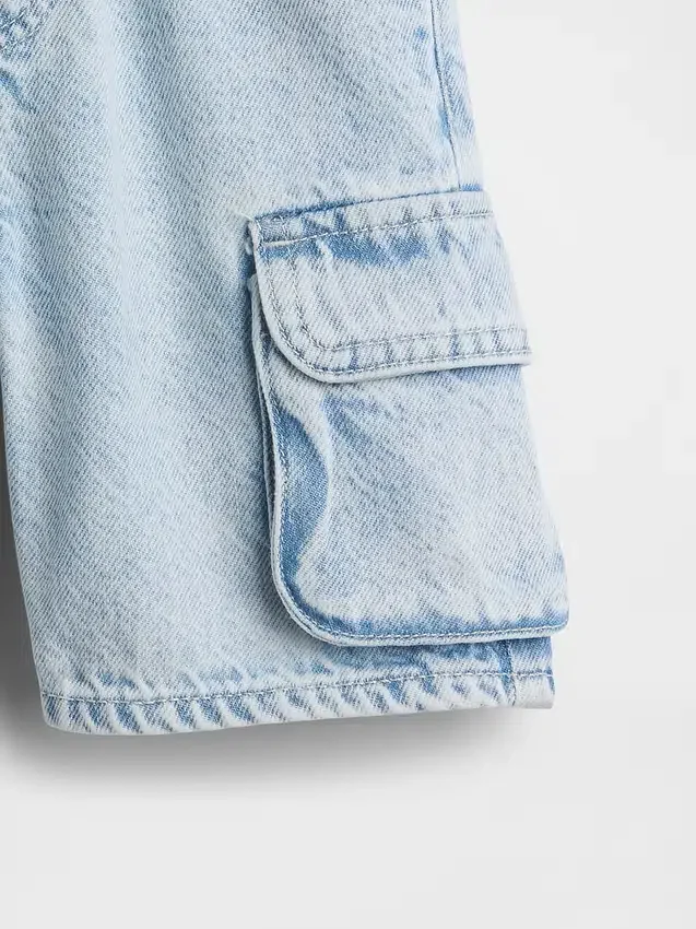 Shorts cargo en denim ultra-doux à enfiler pour Bébé & Enfant