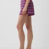 Shorts à carreaux en seersucker 4"